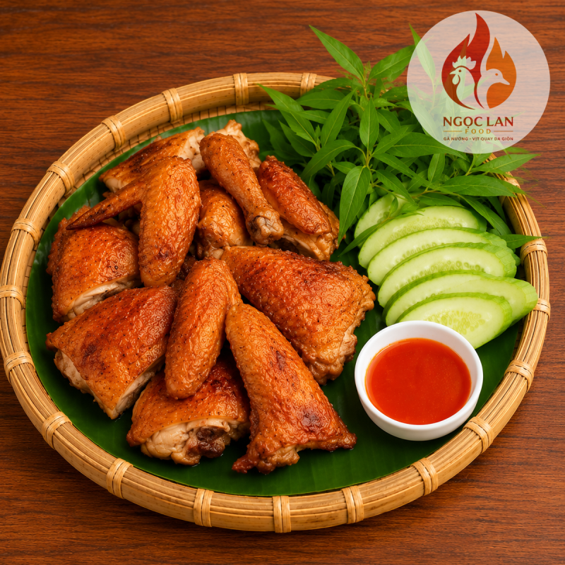 Gà nướng nửa con sốt ngũ vị da giòn Ngọc Lan