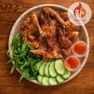 Combo Gà Nướng Trọn Vị Ngọc Lan Food với cơm lam và bánh bao